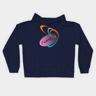 Planet Nine 1950s Logo Kids Hoodie